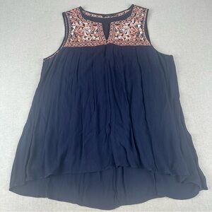 THML Sleeveless Embroidered Top, Women’s Size M